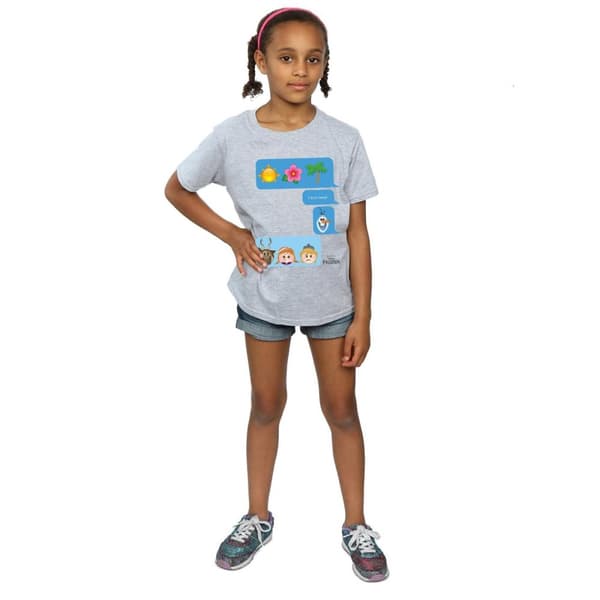 Disney Frozen I Love Heat T-shirt i bomull för flickor