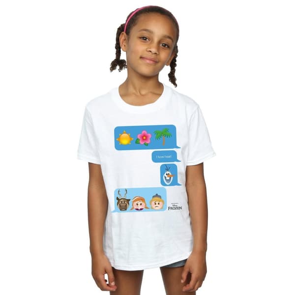 Disney Frozen I Love Heat T-shirt i bomull för flickor