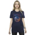 Miniatyrbild 2 av 3: Marvel Dam/Tjej Guardians Of The Galaxy Stars Fill Logotyp Bomull Boyfriend T-shirt