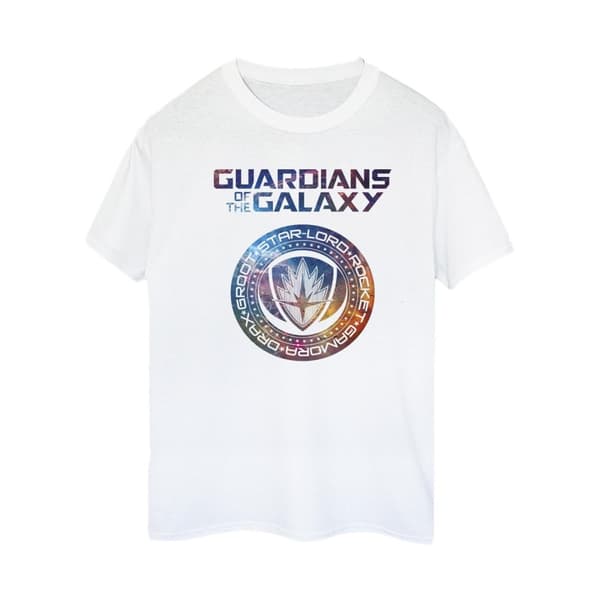 Marvel Dam/Tjej Guardians Of The Galaxy Stars Fill Logotyp Bomull Boyfriend T-shirt