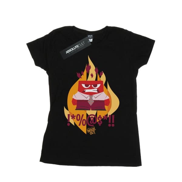 Disney Dam/dam Inside Out Fired Up T-shirt i bomull