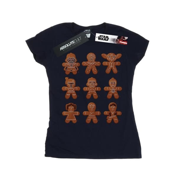 Star Wars T-shirt i bomull med pepparkakor från julen - dam/dam