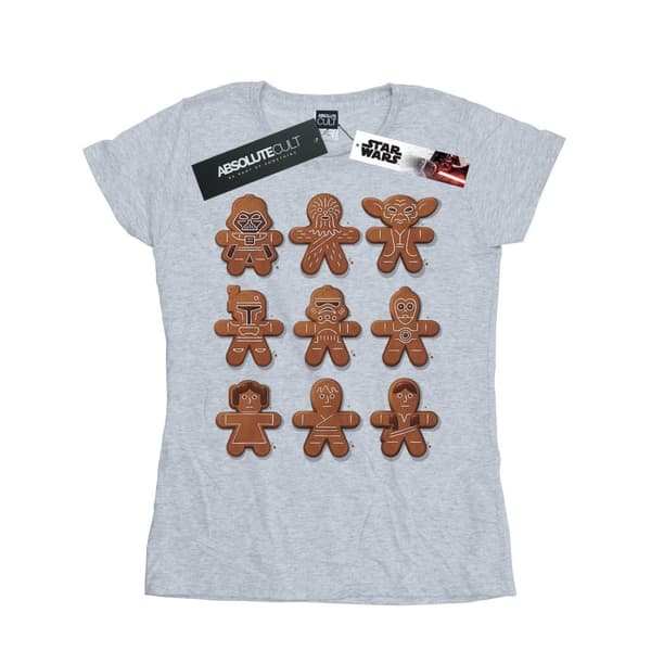Star Wars T-shirt i bomull med pepparkakor från julen - dam/dam