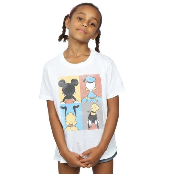 Disney Musse Pigg T-shirt i bomull med fyra ryggar för flickor