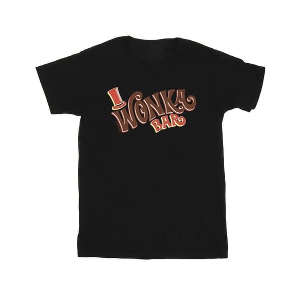 Willy Wonka T-shirt i bomull med Bar-logotyp för flickor