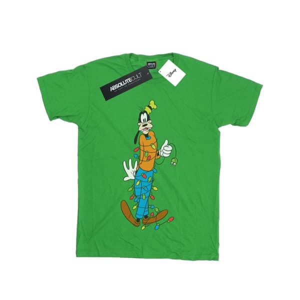 Disney Boys Goofy Christmas Lights T-Shirt