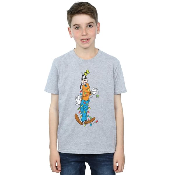 Disney Boys Goofy Christmas Lights T-Shirt