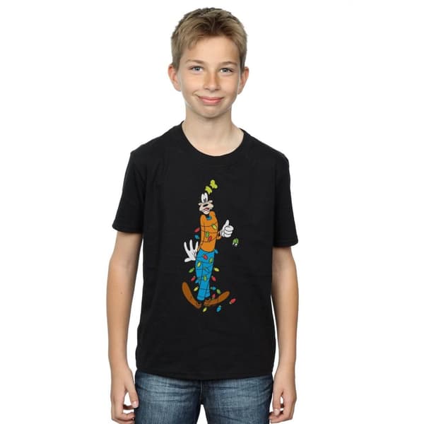 Disney Boys Goofy Christmas Lights T-Shirt