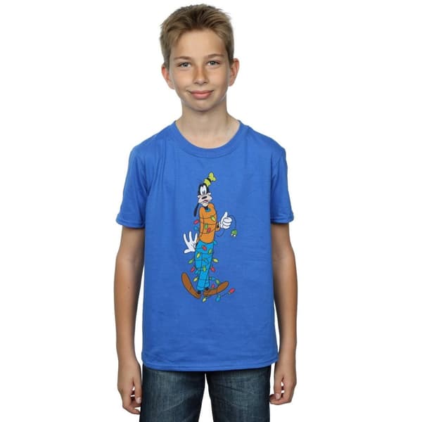 Disney Boys Goofy Christmas Lights T-Shirt