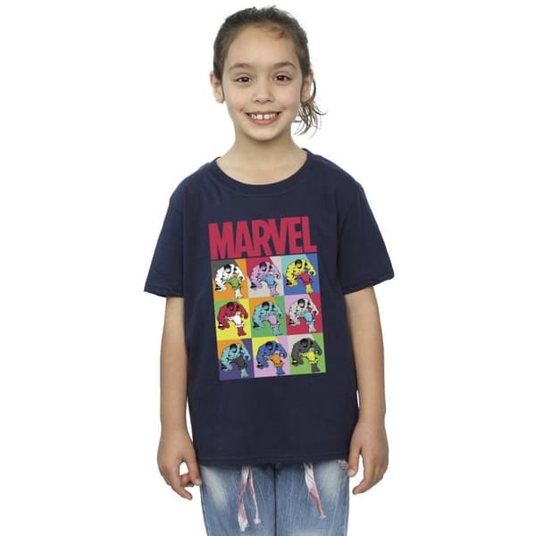 Marvel Girls Hulk Pop Art Cotton T-Shirt
