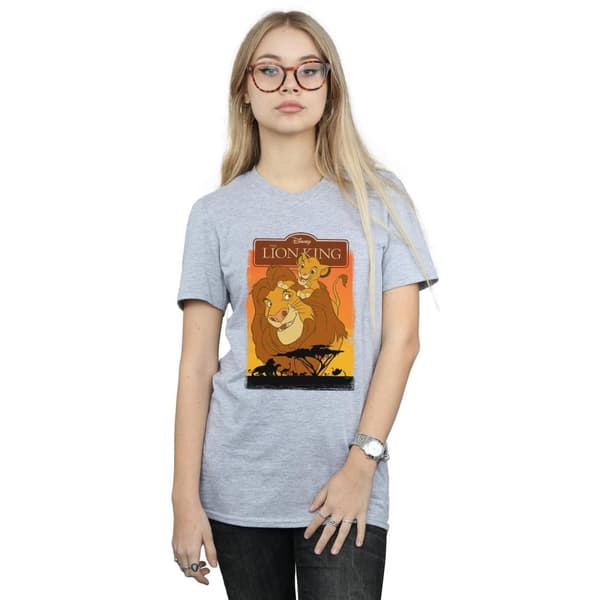 Disney Dam/Lady Lejonkungen Simba och Mufasa Boyfriend T-shirt i bomull