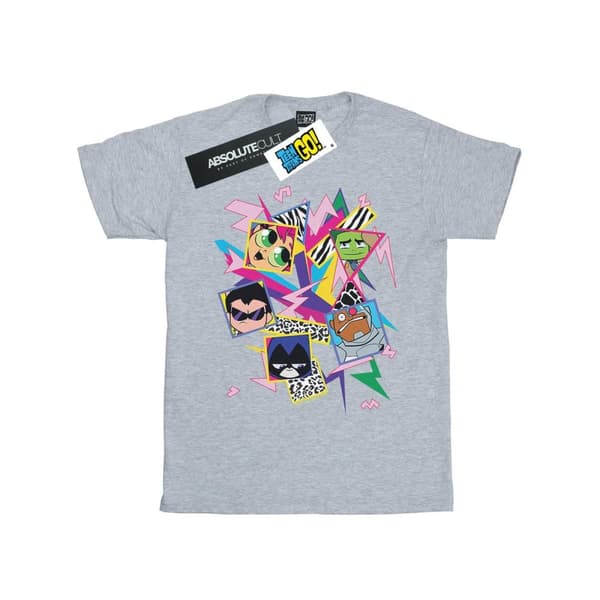 DC Comics Dam/Tjej Teen Titans Go 80s Icons Boyfriend T-shirt i bomull