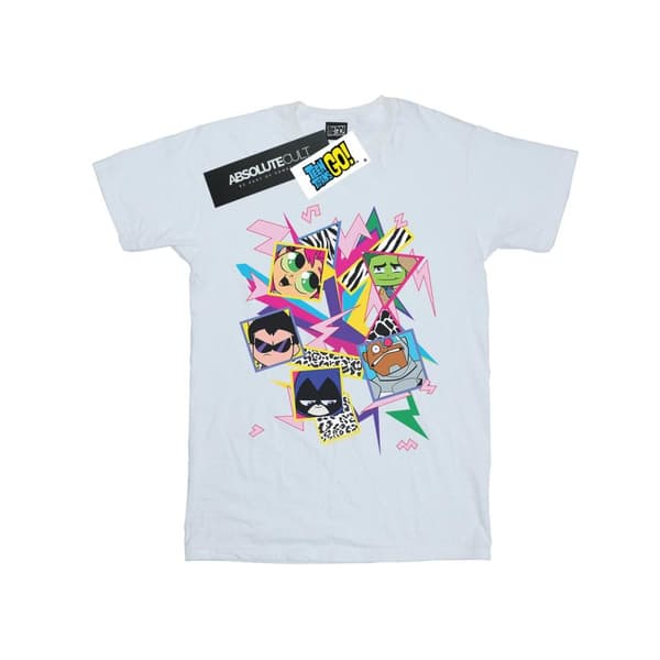 DC Comics Dam/Tjej Teen Titans Go 80s Icons Boyfriend T-shirt i bomull
