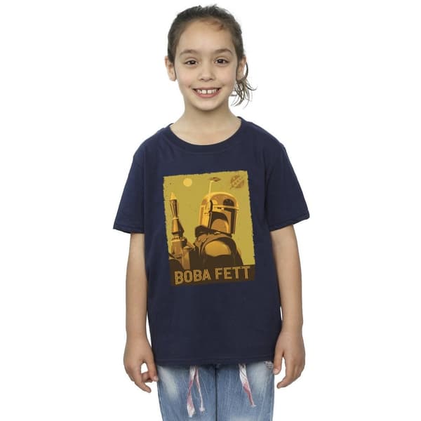 Star Wars Girls The Book Of Boba Fett Planetary Stare Cotton T-Shirt