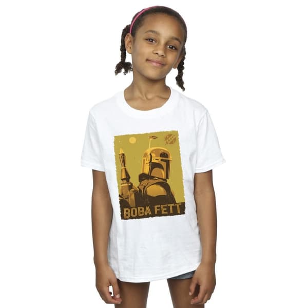 Star Wars Girls The Book Of Boba Fett Planetary Stare Cotton T-Shirt