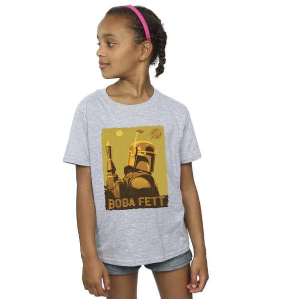 Star Wars Girls The Book Of Boba Fett Planetary Stare Cotton T-Shirt