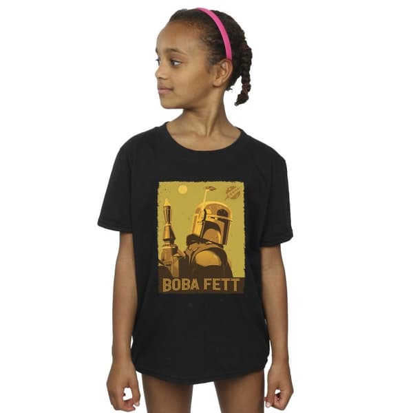Star Wars Girls The Book Of Boba Fett Planetary Stare Cotton T-Shirt