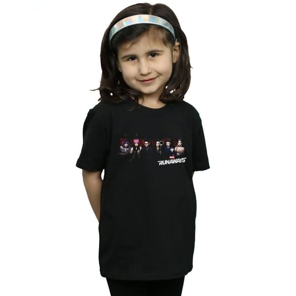 Marvel Girls Runaways Lineup Cotton T-Shirt