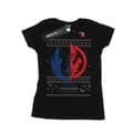Miniatyrbild 1 av 3: Star Wars Dam/Tjej - The Rise Of Skywalker Christmas Split Symbol - Bomulls-T-shirt