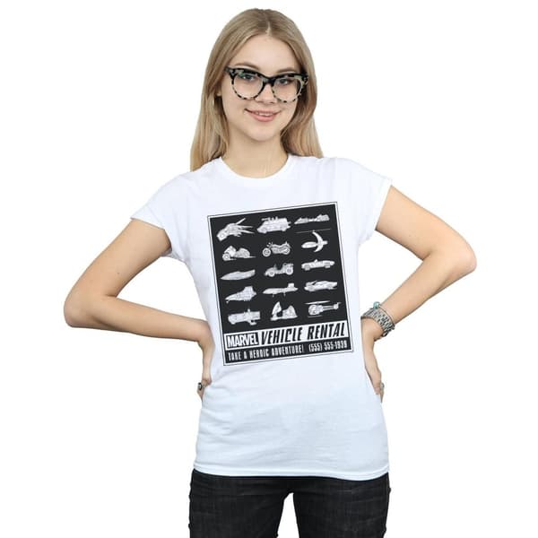 Marvel T-shirt i monobomull för damer/kvinnor - Vehicle Rentals