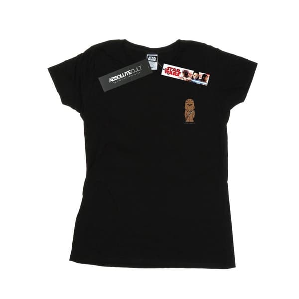 Star Wars Dam/dam Chewbacca T-shirt i bomull med brösttryck