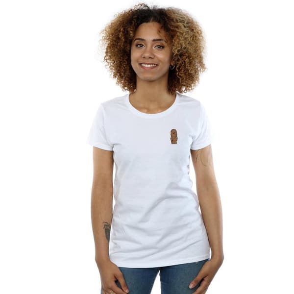 Star Wars Dam/dam Chewbacca T-shirt i bomull med brösttryck