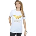 Miniatyrbilde 2 av 3: DC Comics Womens/Ladies Wonder Woman 84 Golden Logo Cotton Boyfriend T-Shirt