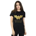 Miniatyrbilde 2 av 3: DC Comics Womens/Ladies Wonder Woman 84 Golden Logo Cotton Boyfriend T-Shirt