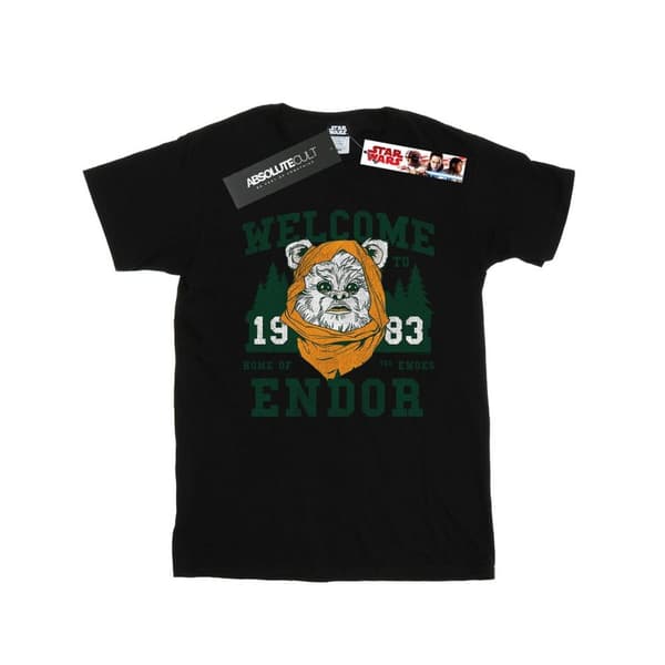 Star Wars Mens Endor Camp T-Shirt Black XL