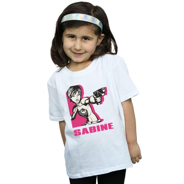 Star Wars Rebels Sabine T-shirt i bomull för flickor