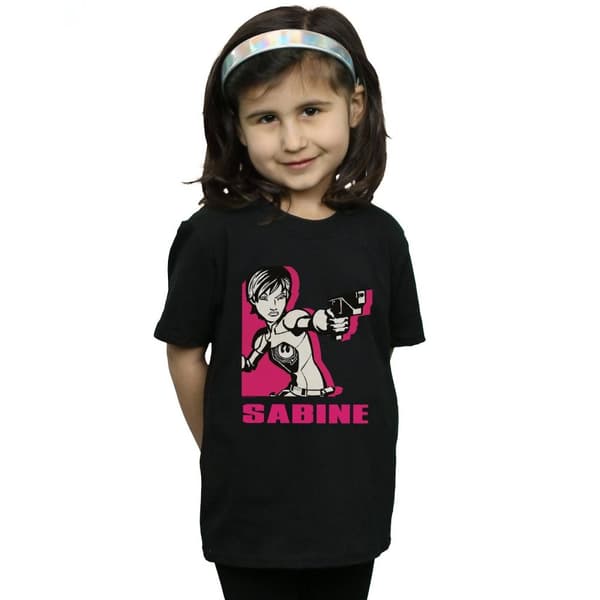 Star Wars Rebels Sabine T-shirt i bomull för flickor