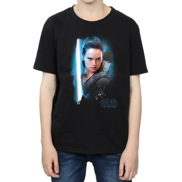 Star Wars Pojkar Den sista jedi - Rey - T-shirt med borst