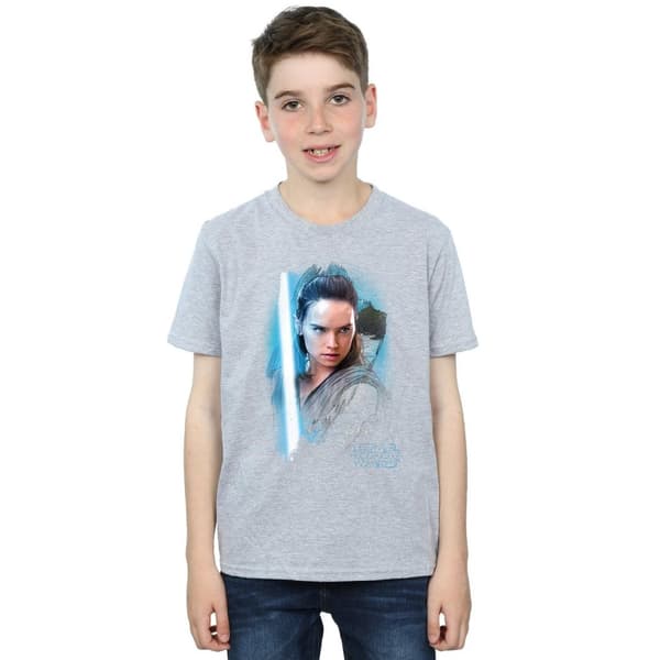 Star Wars Pojkar Den sista jedi - Rey - T-shirt med borst