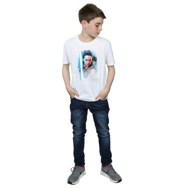 Star Wars Pojkar Den sista jedi - Rey - T-shirt med borst