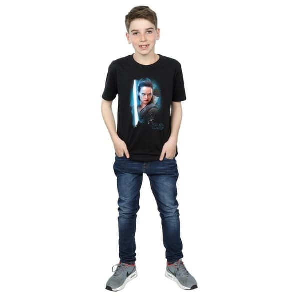 Star Wars Pojkar Den sista jedi - Rey - T-shirt med borst