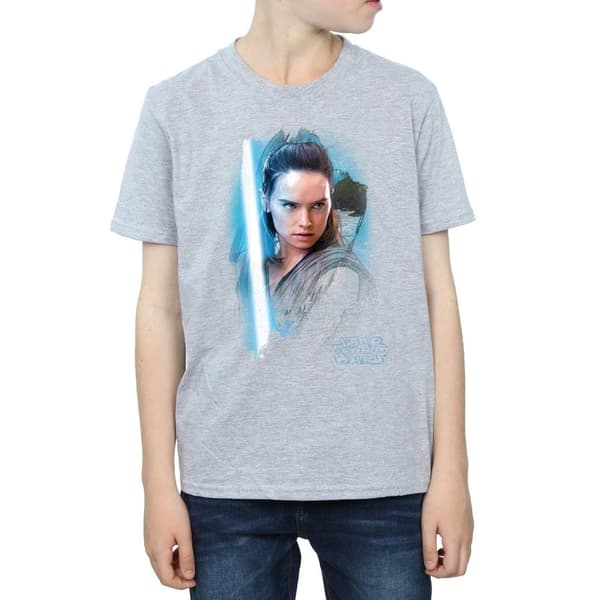 Star Wars Pojkar Den sista jedi - Rey - T-shirt med borst