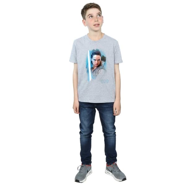 Star Wars Pojkar Den sista jedi - Rey - T-shirt med borst