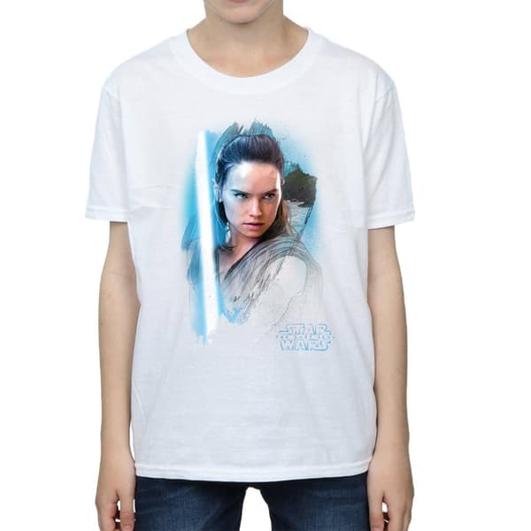 Star Wars Pojkar Den sista jedi - Rey - T-shirt med borst