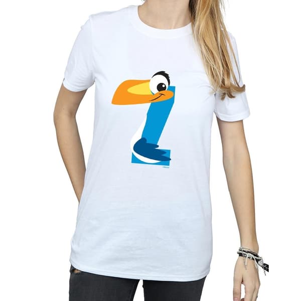 Disney Womens/Ladies Alphabet Z Is For Zazu Cotton Boyfriend T-Shirt