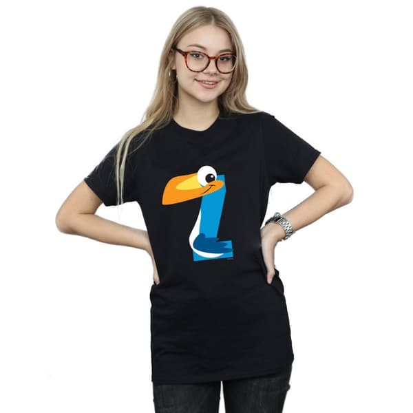 Disney Dam/Tjej Alphabet Z Is For Zazu Boyfriend T-shirt i bomull