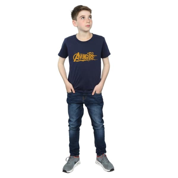 Marvel Pojkar Avengers Infinity War Orange T-shirt med logotyp