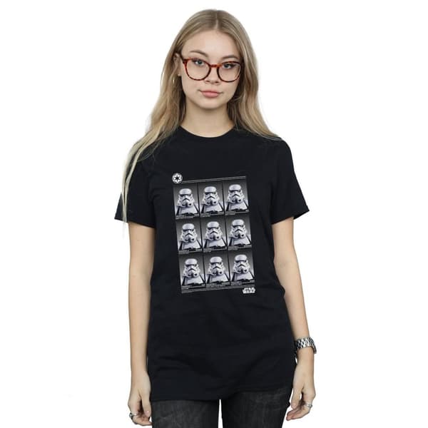 Star Wars Womens/Ladies Stormtrooper Yearbook Cotton Boyfriend T-Shirt