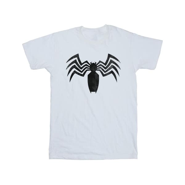 Marvel Girls Venom Spider Logo Emblem Cotton T-Shirt