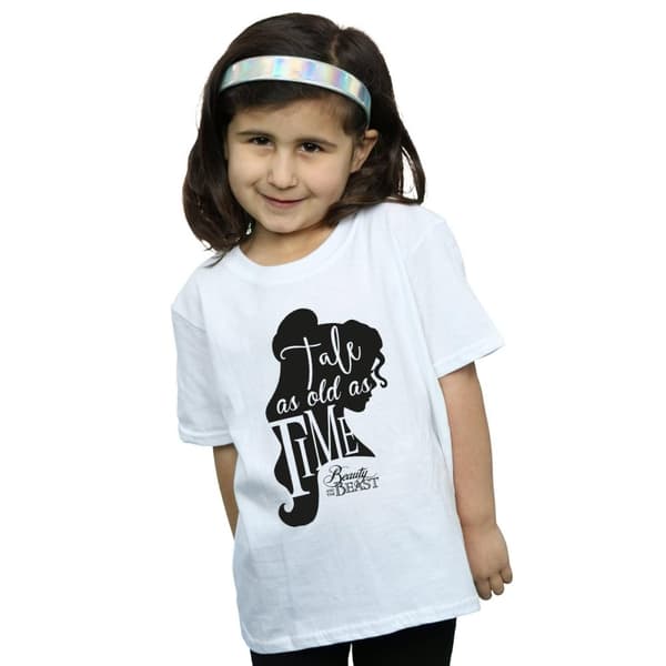 Disney T-shirt i bomull för flickor med berättelse som är lika gammal som tiden