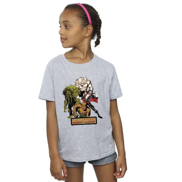 Marvel T-shirt i bomull med halloweenmonster för flickor