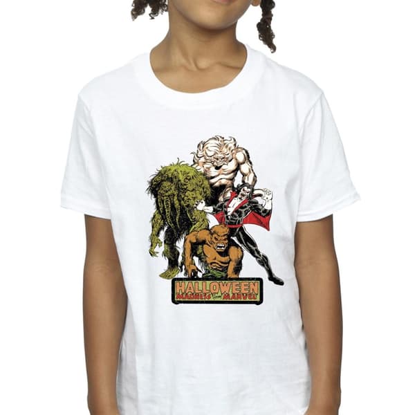 Marvel Girls Halloween Monsters Cotton T-Shirt