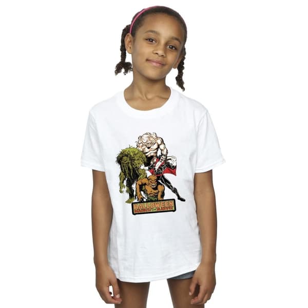 Marvel T-shirt i bomull med halloweenmonster för flickor