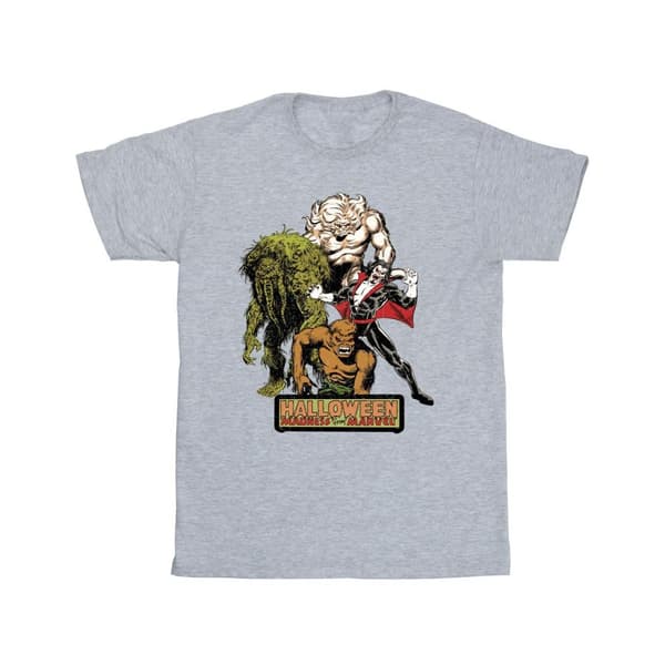 Marvel T-shirt i bomull med halloweenmonster för flickor