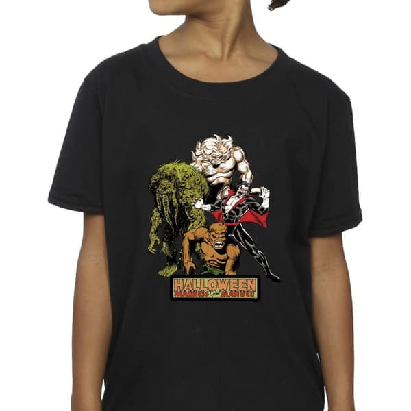 Marvel T-shirt i bomull med halloweenmonster för flickor