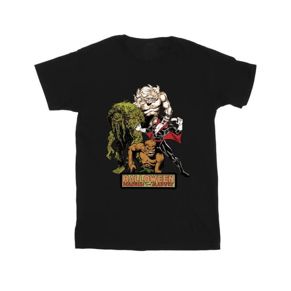 Marvel T-shirt i bomull med halloweenmonster för flickor